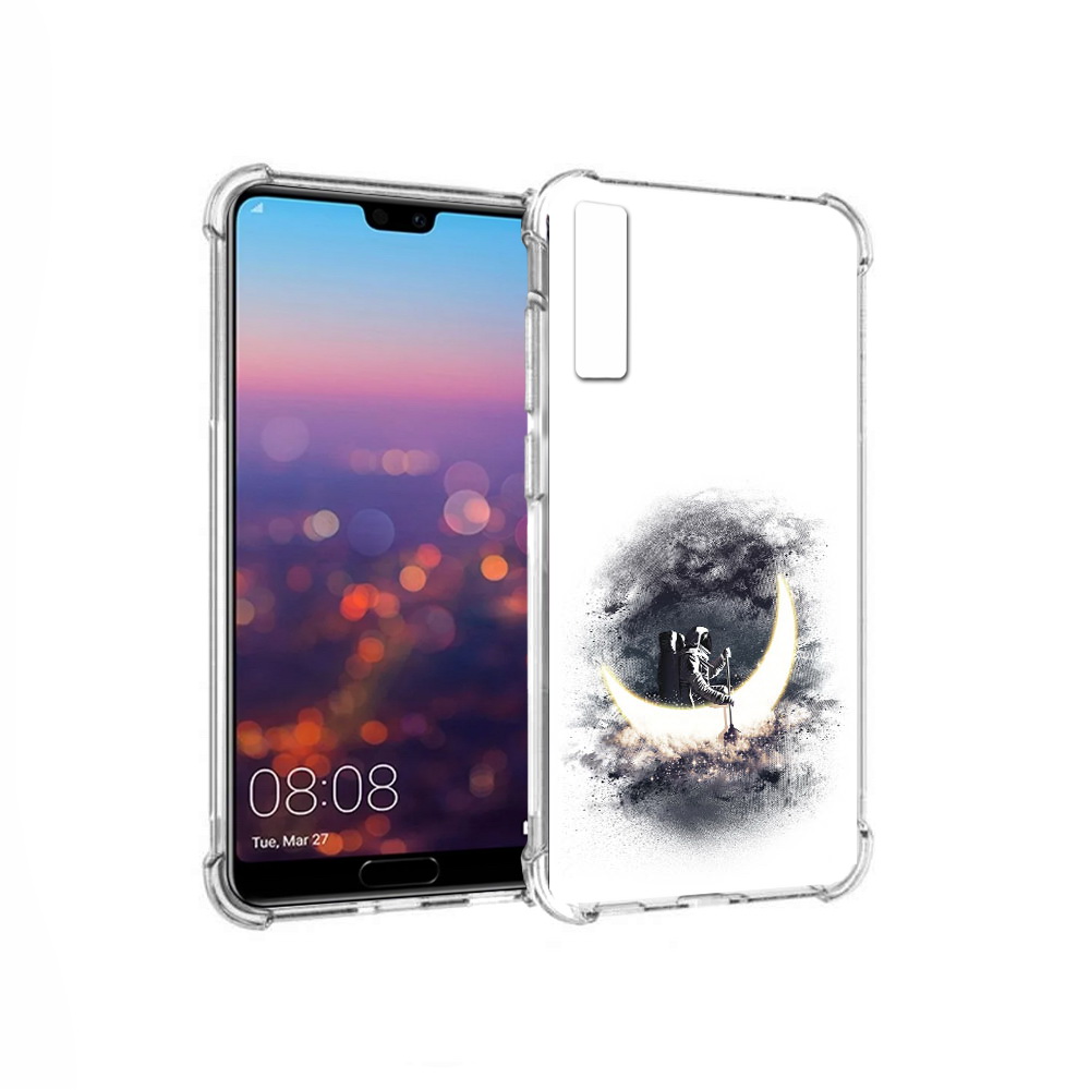 

Чехол MyPads Tocco для Huawei P20 Pro лунный путешественник (PT108144.28.448), Прозрачный, Tocco