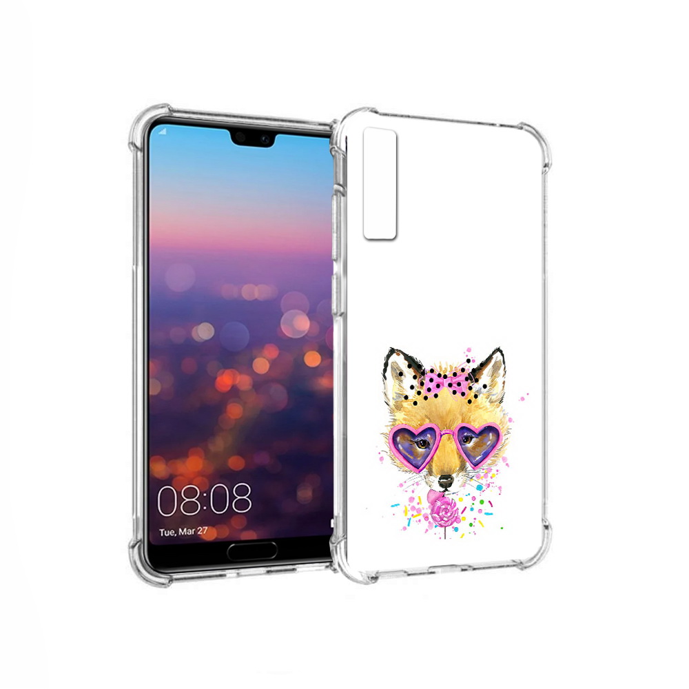 

Чехол MyPads Tocco для Huawei P20 Pro лисенок с бантиком (PT108144.28.441), Прозрачный, Tocco