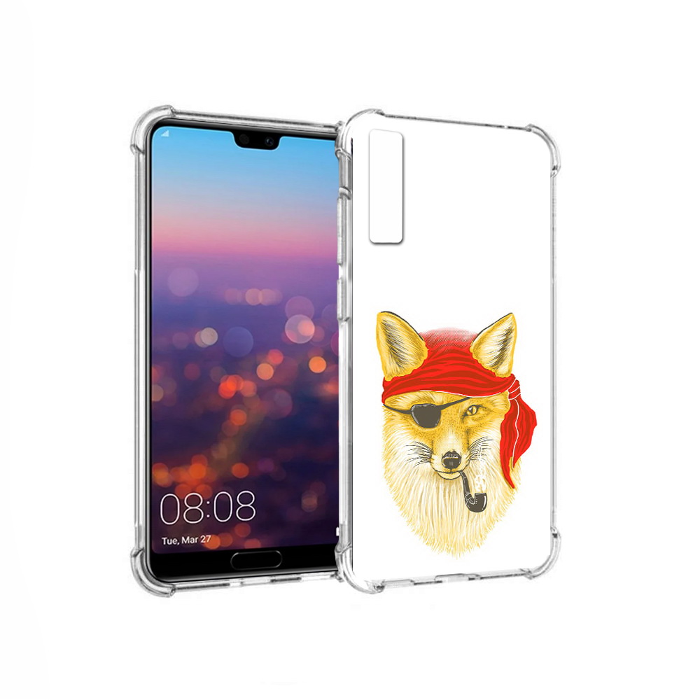 

Чехол MyPads Tocco для Huawei P20 Pro лиса-пират (PT108144.28.440), Прозрачный, Tocco