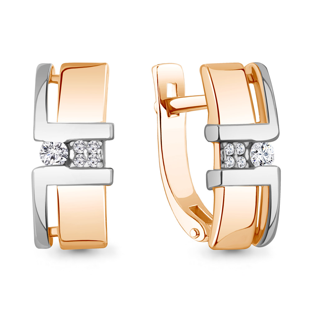 

Серьги из красного золота с бриллиантом Aquamarine 941841Ак, 941841Ак_585_кз