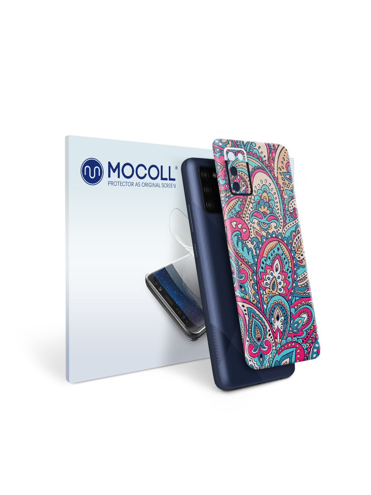 

Пленка защитная MOCOLL для задней панели Samsung Galaxy A02S Богемный узор Пейсли