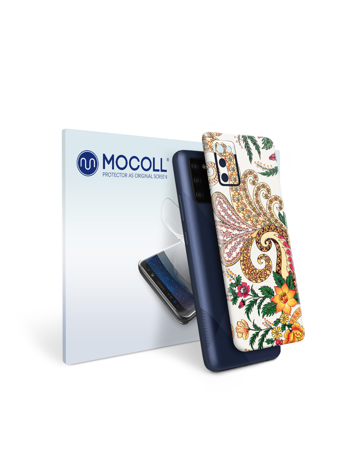 

Пленка защитная MOCOLL для задней панели Samsung Galaxy A02S Богемный узор Планта