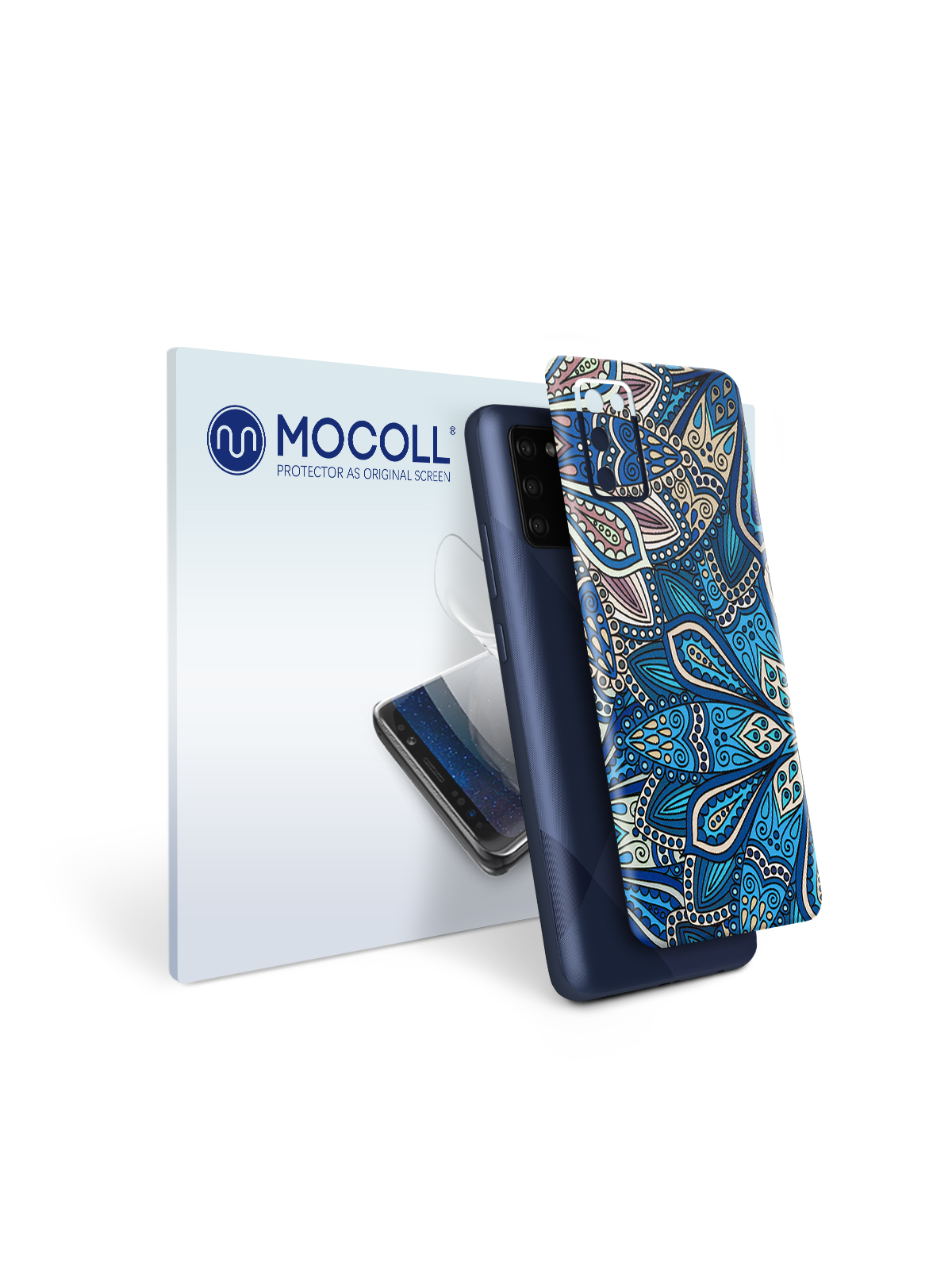

Пленка защитная MOCOLL для задней панели Samsung Galaxy A02S Богемный узор Флораль