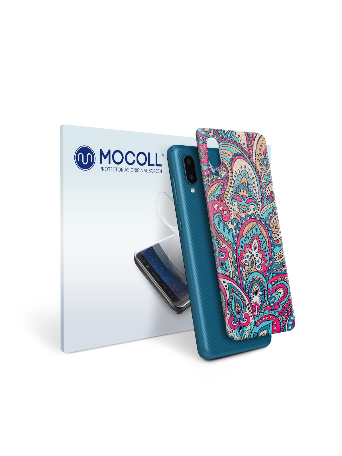 

Пленка защитная MOCOLL для задней панели Samsung Galaxy A02 Богемный узор Пейсли