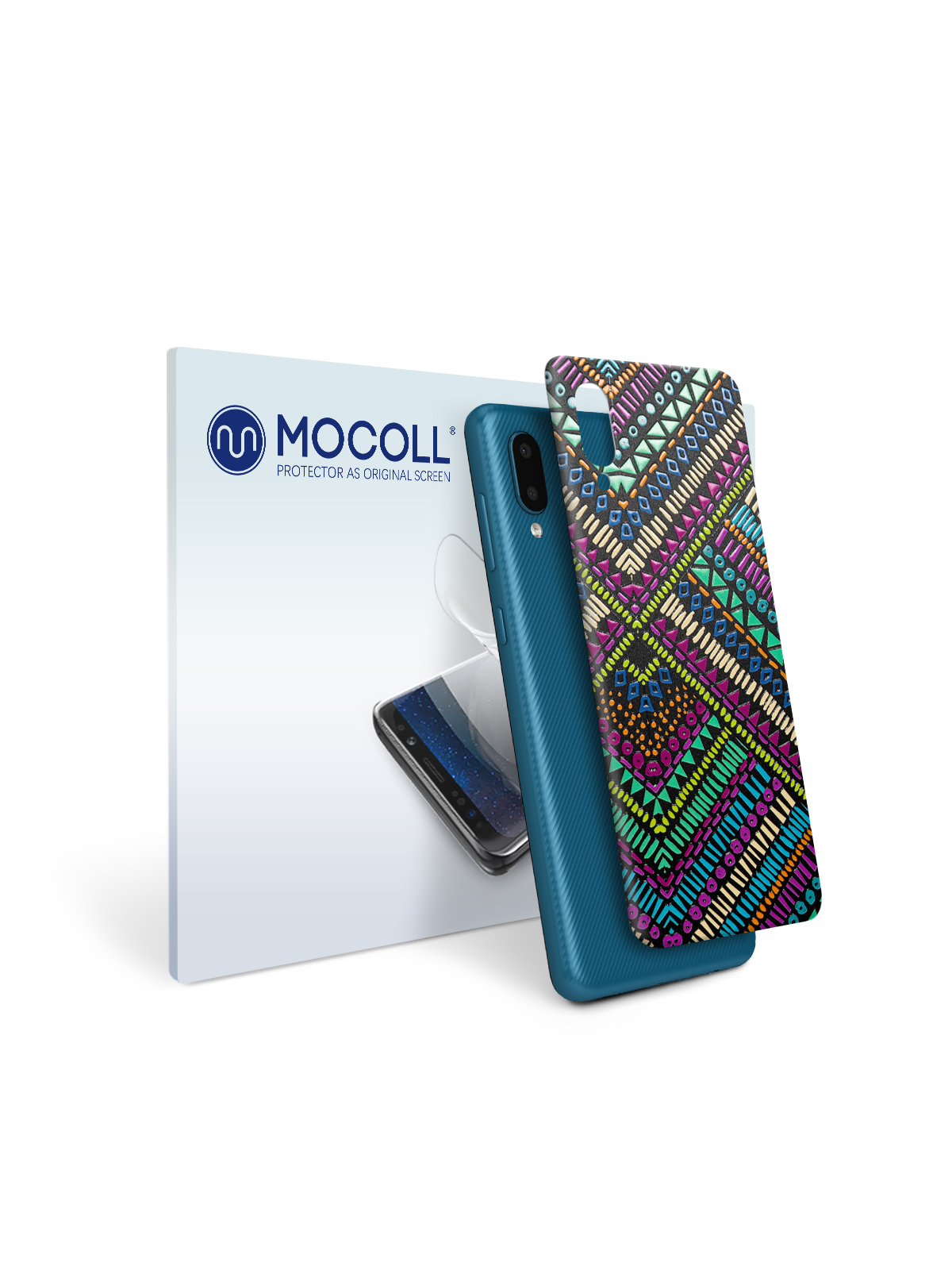 

Пленка защитная MOCOLL для задней панели Samsung Galaxy A02 Богемный узор Бохо