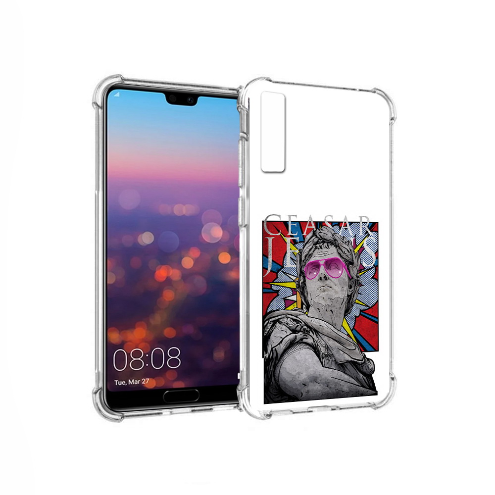 

Чехол MyPads Tocco для Huawei P20 Pro крутая статуя свободы (PT108144.28.423), Прозрачный, Tocco