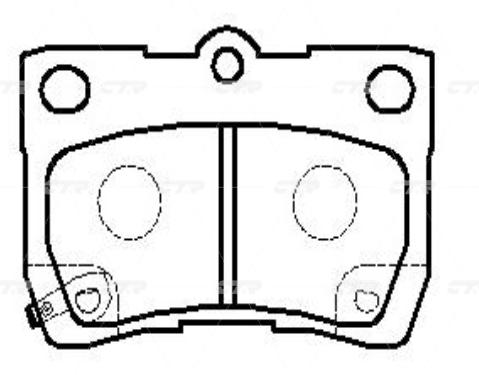 

Тормозные колодки Ctr GK1060