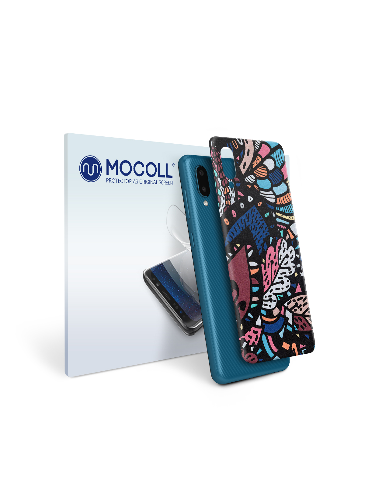 

Пленка защитная MOCOLL для задней панели Samsung Galaxy A02 Богемный узор Пальметта