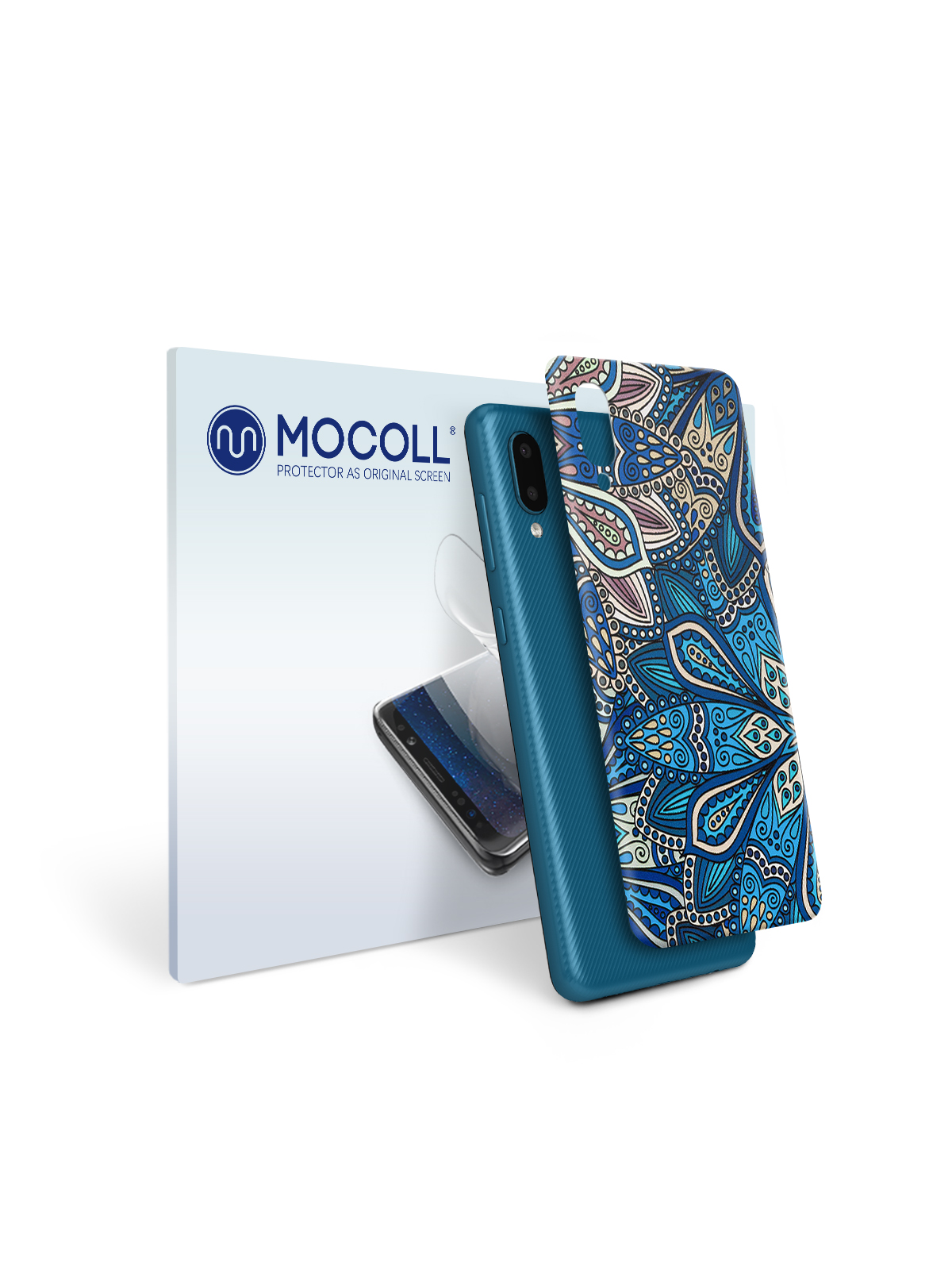 

Пленка защитная MOCOLL для задней панели Samsung Galaxy A02 Богемный узор Флораль