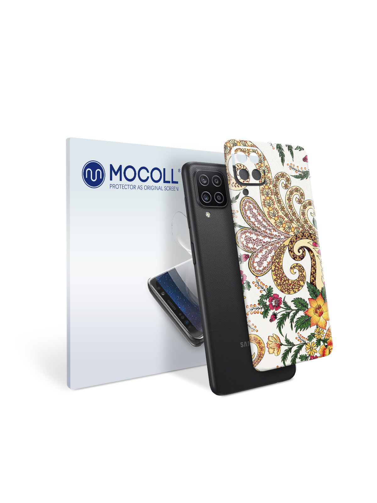 

Пленка защитная MOCOLL для задней панели Samsung Galaxy A12 Богемный узор Планта