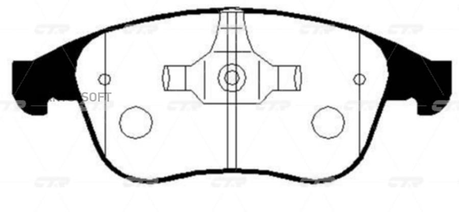 

Тормозные колодки Ctr GK0987