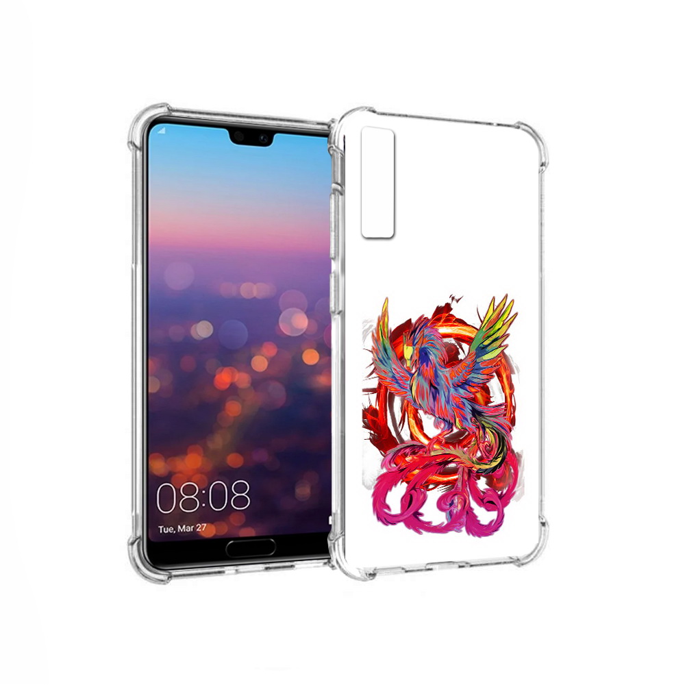 

Чехол MyPads Tocco для Huawei P20 Pro красочный феникс (PT108144.28.414), Прозрачный, Tocco