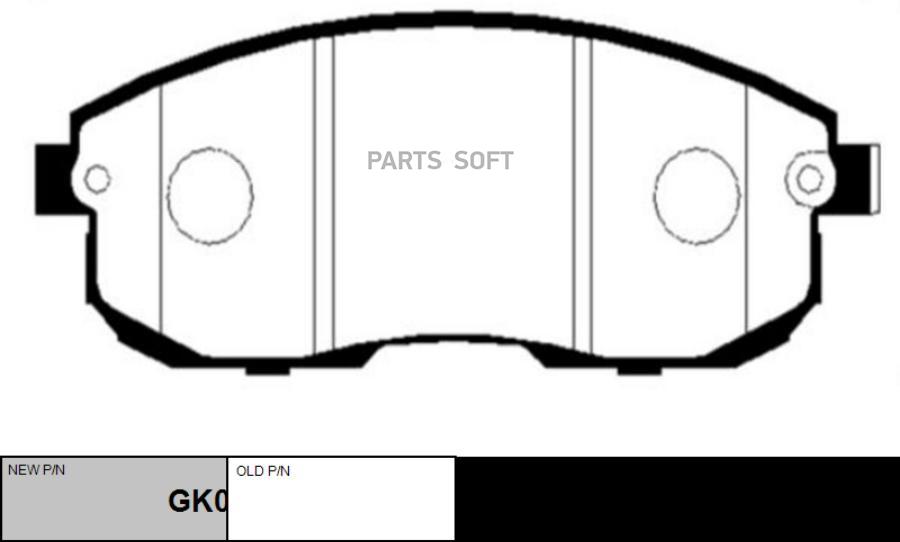 

Тормозные колодки Ctr GK0986