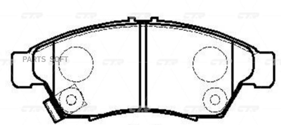 

Тормозные колодки Ctr GK0943