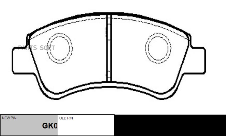 

Тормозные колодки Ctr GK0889