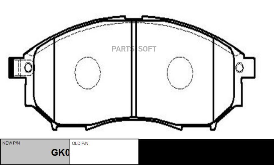 

Тормозные колодки Ctr GK0727