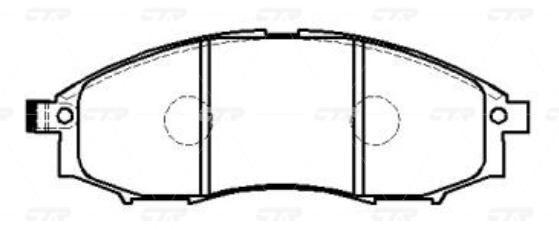 

Тормозные колодки Ctr GK0726