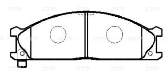 

Тормозные колодки Ctr GK0718