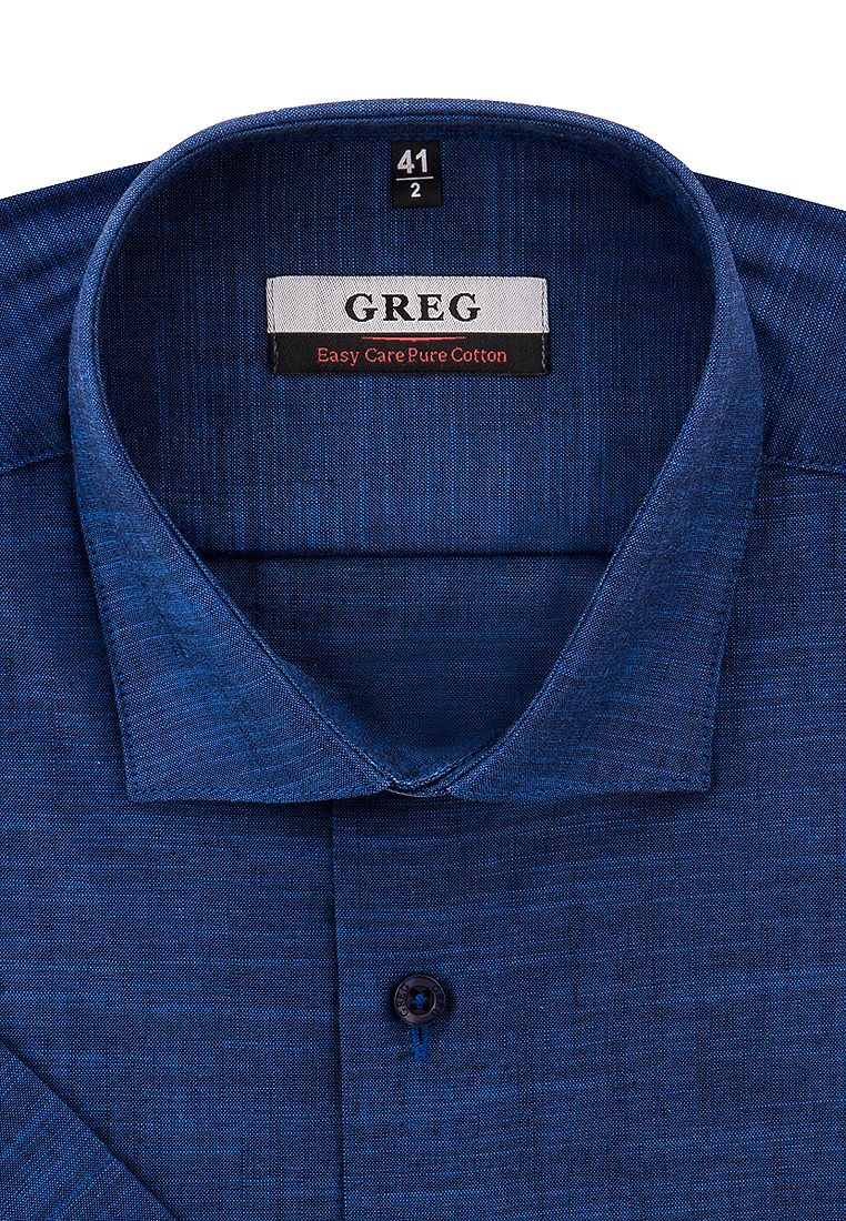 

Рубашка мужская Greg 01-00006929 синяя 38, Синий, 01-00006929