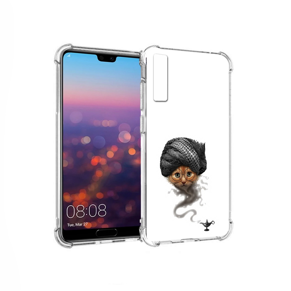 

Чехол MyPads Tocco для Huawei P20 Pro кот джин (PT108144.28.398), Прозрачный, Tocco