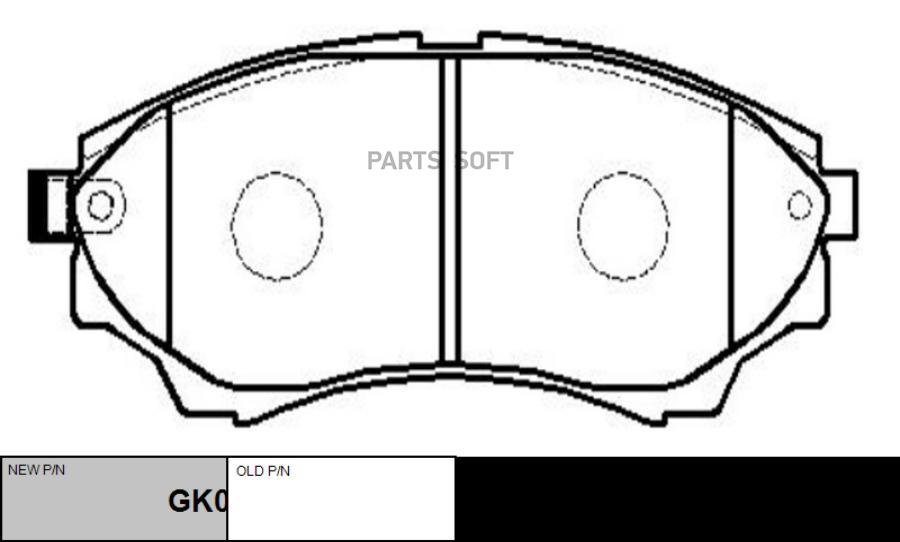

Тормозные колодки Ctr GK0178