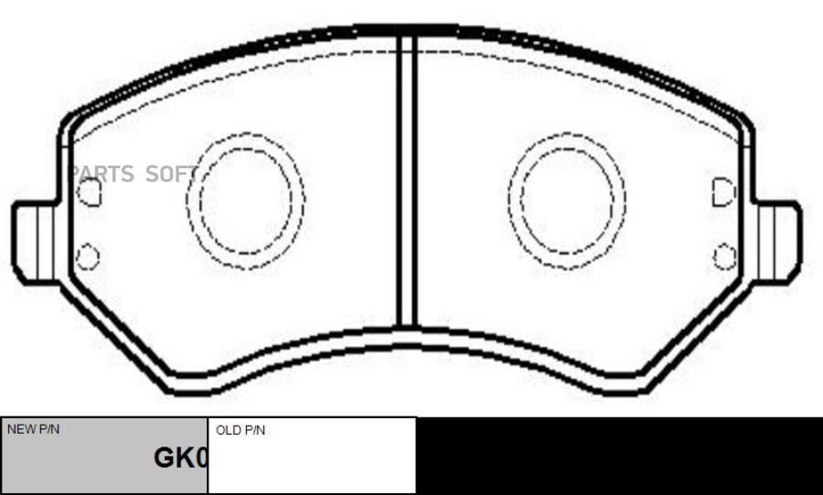 

Тормозные колодки Ctr GK0090
