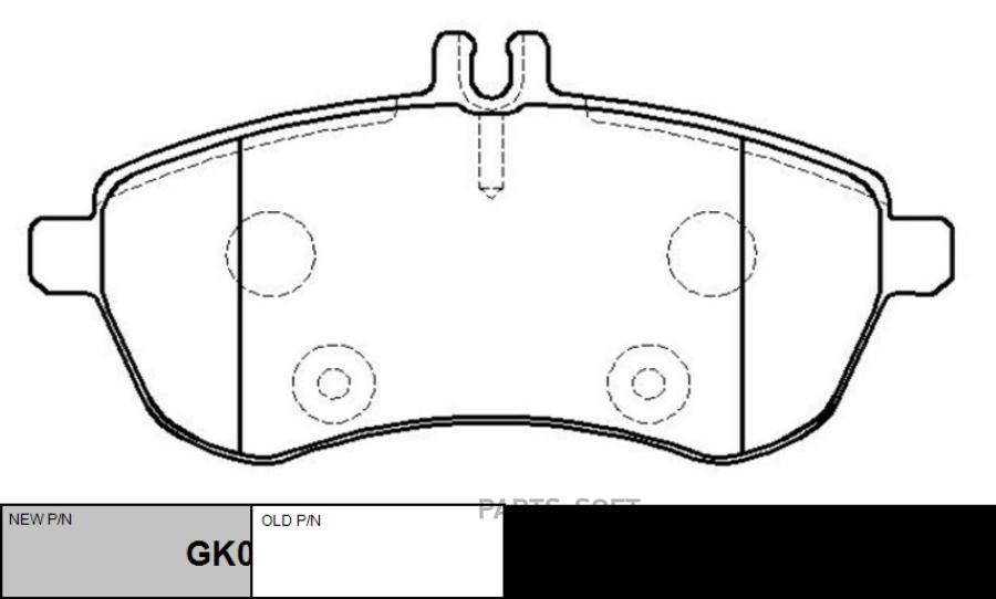 

Тормозные колодки Ctr GK0082