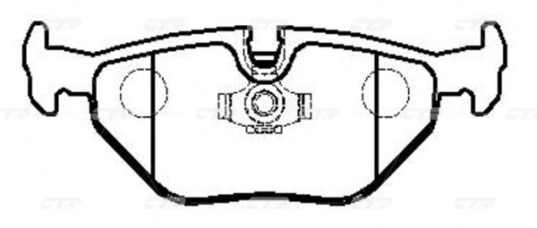 

Тормозные колодки Ctr GK0002