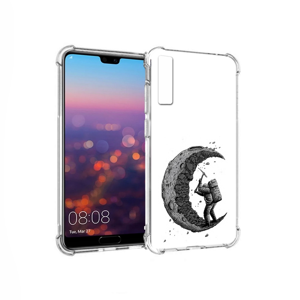 

Чехол MyPads Tocco для Huawei P20 Pro камненная луна (PT108144.28.384), Прозрачный, Tocco