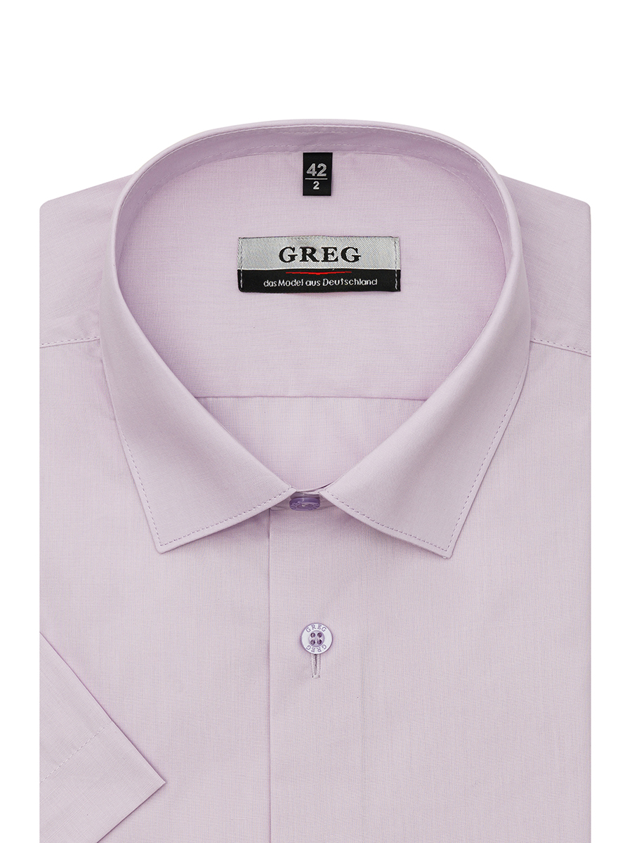 

Рубашка мужская Greg 00-00004964 фиолетовая 38, Фиолетовый, 00-00004964