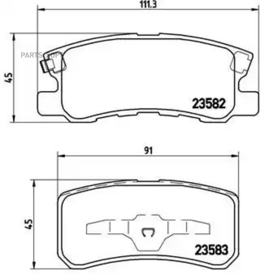 

Тормозные колодки brembo P54031
