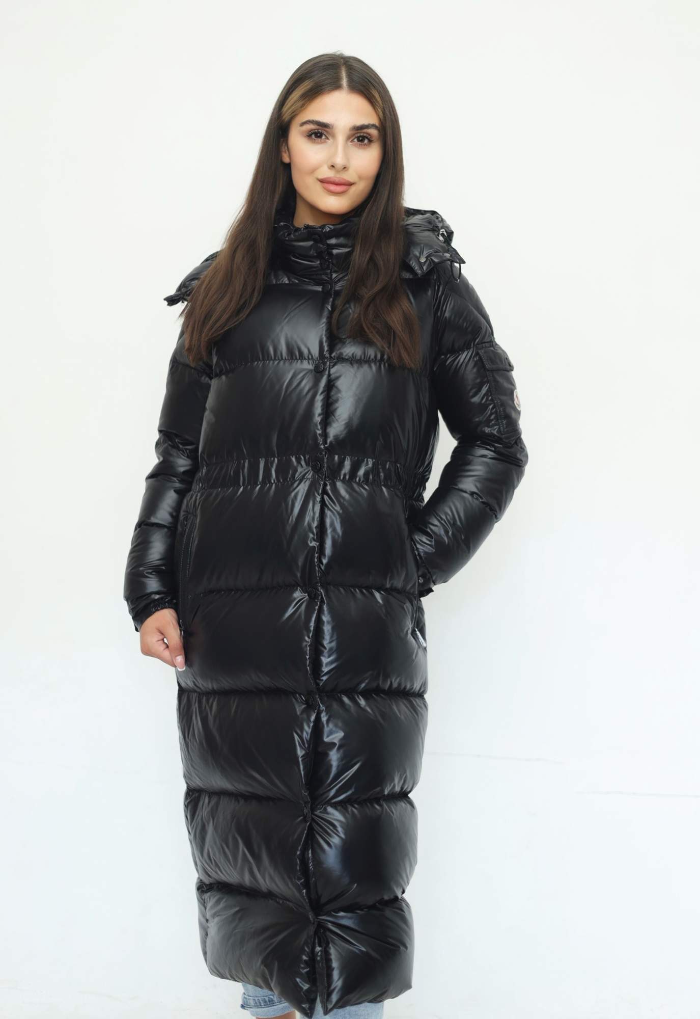 Пуховик женский Moncler Cavettaz черный 3XL