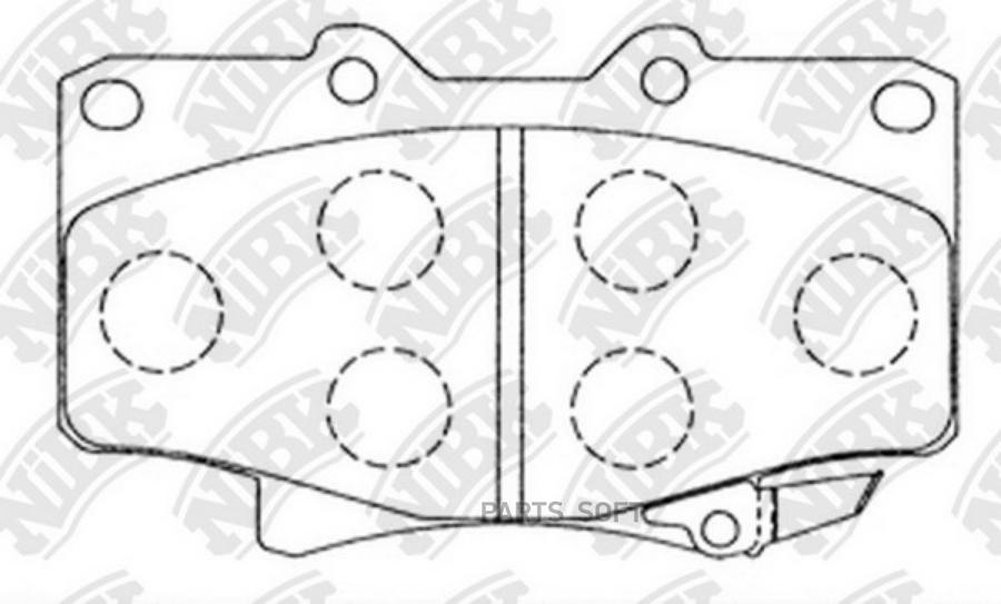 

Тормозные колодки NiBK PN1242