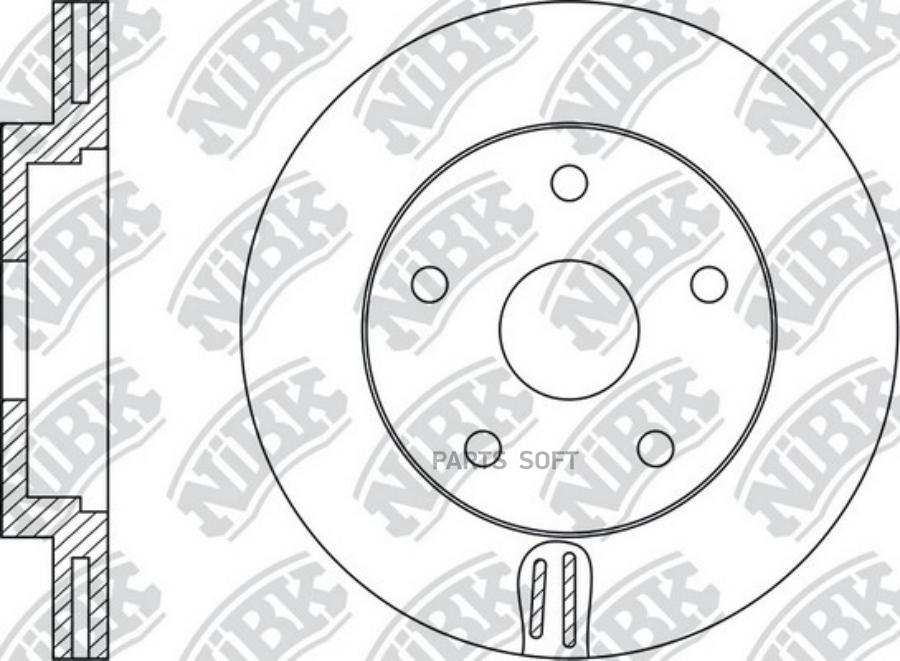 

Тормозной диск NiBK комплект 1 шт. RN51001