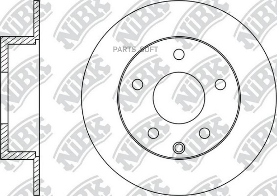 Тормозной диск NiBK комплект 1 шт. RN1402