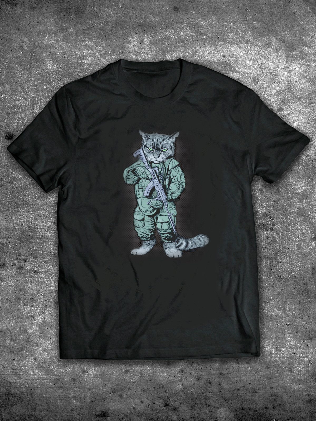 Футболка мужская Angryman TactiKot черная XL