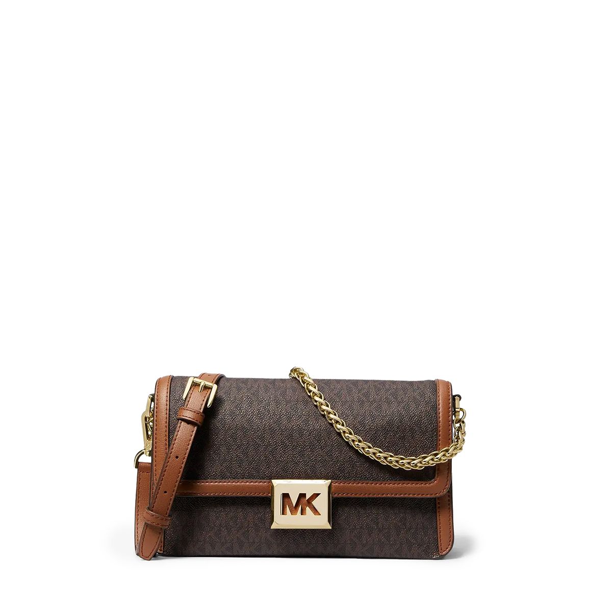 

Сумка женская Michael Kors Sonia коричневая, Белый, Sonia