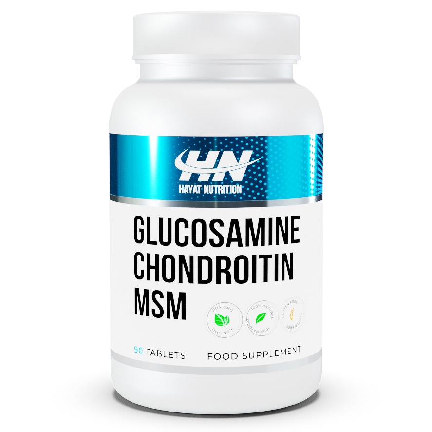 

Хондропротектор Hayat Nutrition Glucosamine Chondroitine MSM - 90 таблеток, Glucosamine Chondroitine MSM