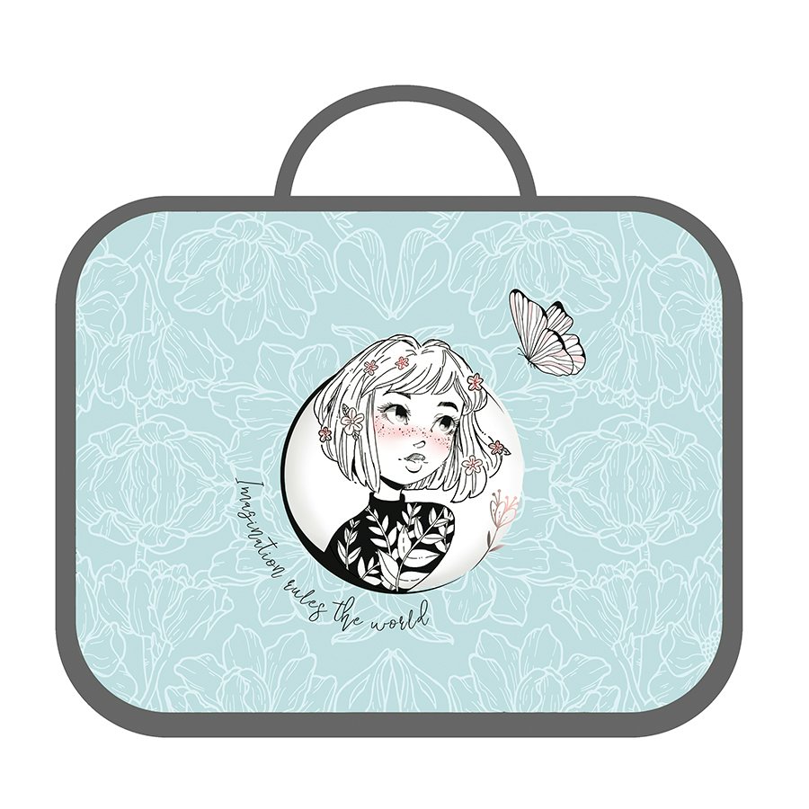 Сумка с ручками Пчёлка А4 текстиль широкая Вдохновение твердое дно