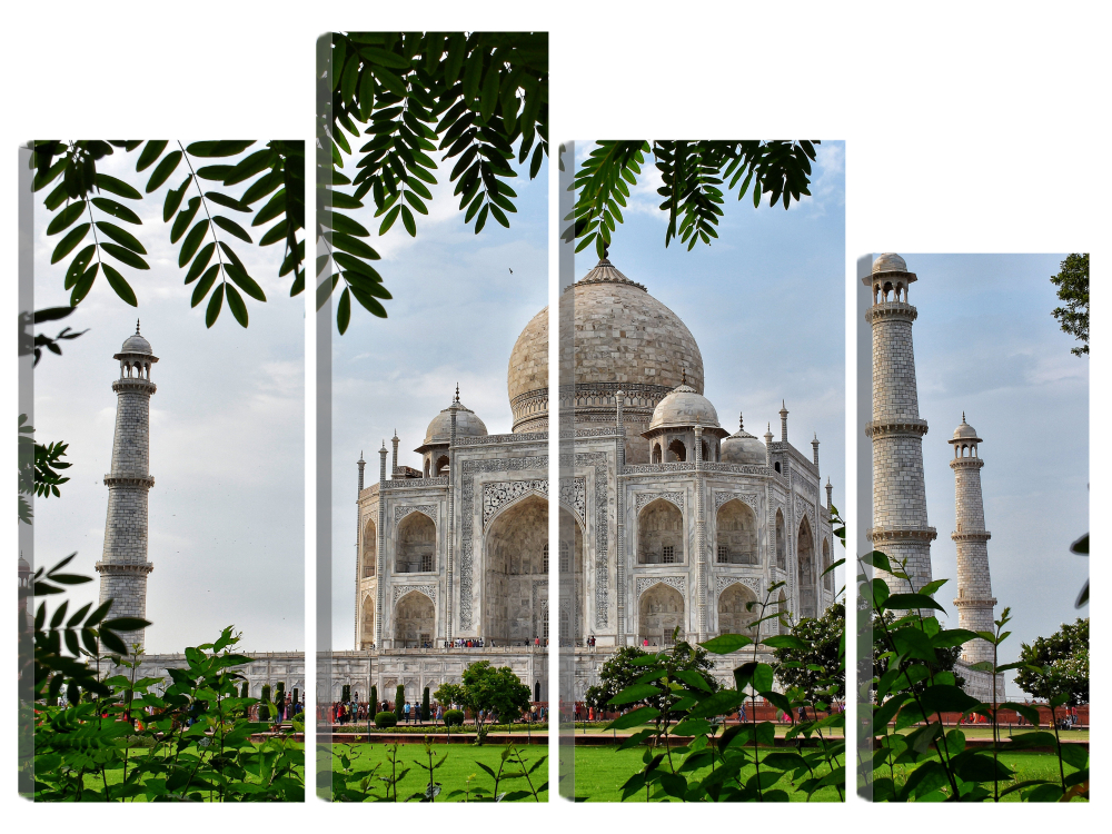 

Большая модульная картина Тадж-Махал. Индия. В спальню, гостиную, зал. PR-1316 (109x80см)