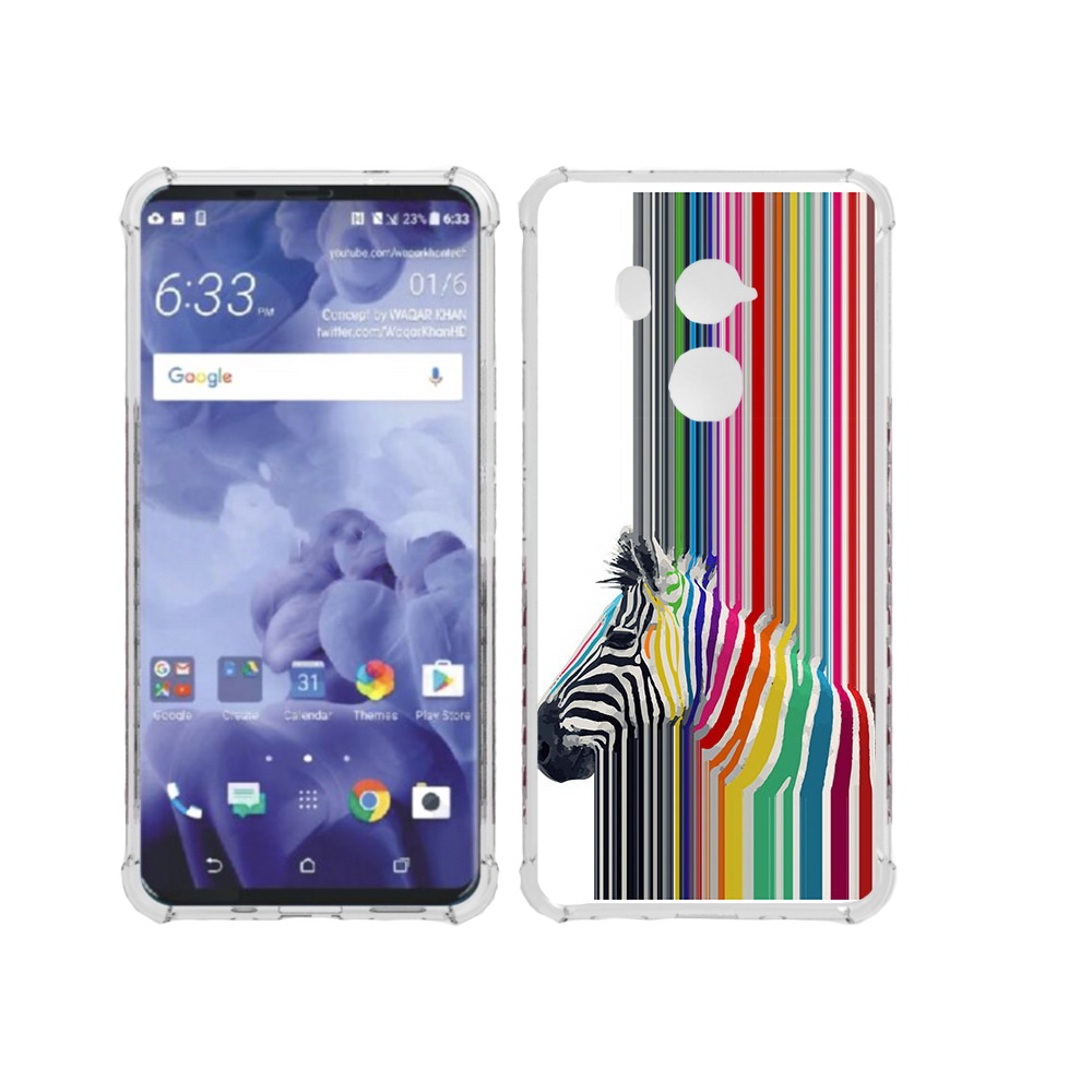 

Чехол MyPads Tocco для HTC U11 Plus радужная зебра, Прозрачный, Tocco