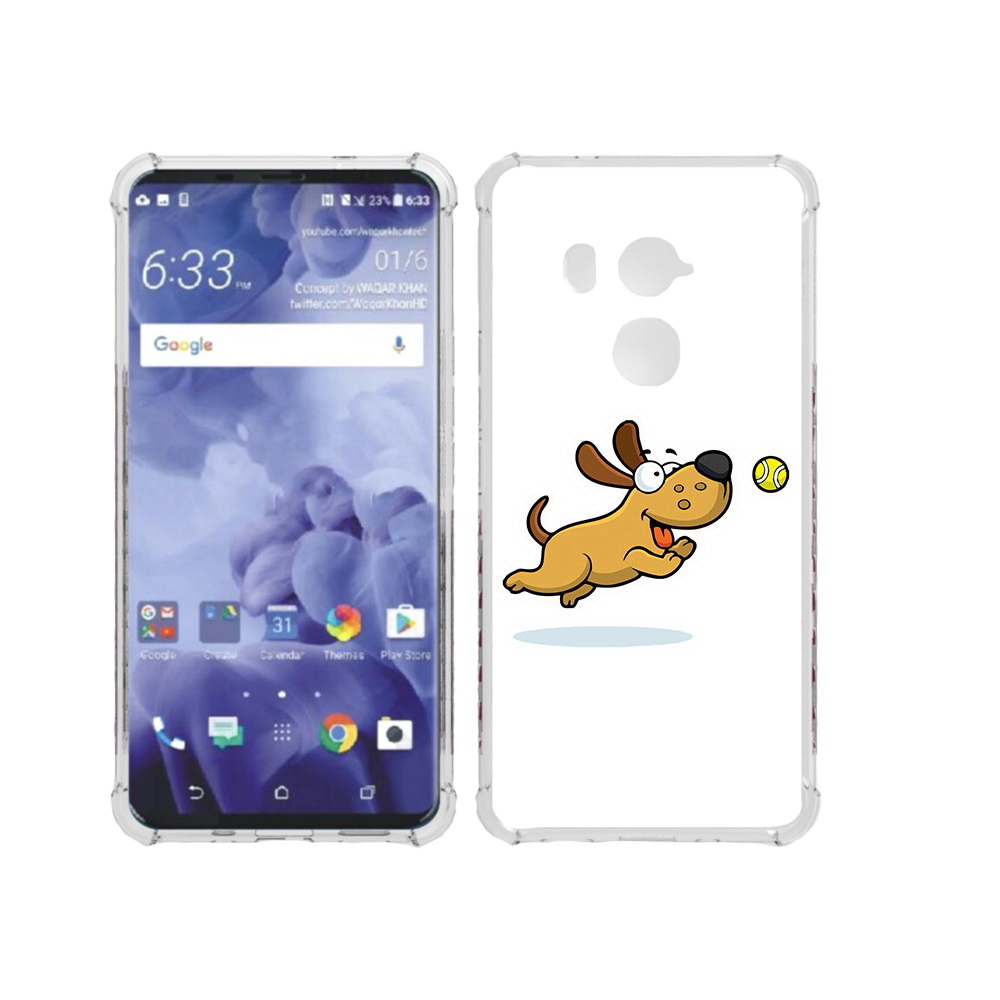 

Чехол MyPads Tocco для HTC U11 Plus пёсик, Прозрачный, Tocco