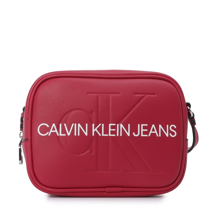 фото Сумка кросс-боди женская calvin klein jeans k60k607465 бордовая