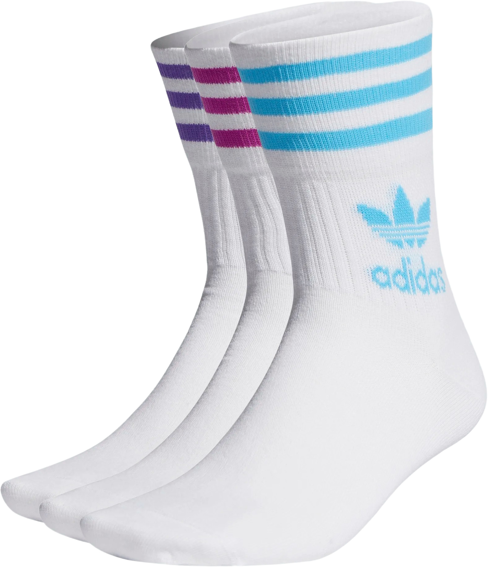 

Комплект носков Adidas Mid Cut Crew Socks 31-33 белый, HC9551