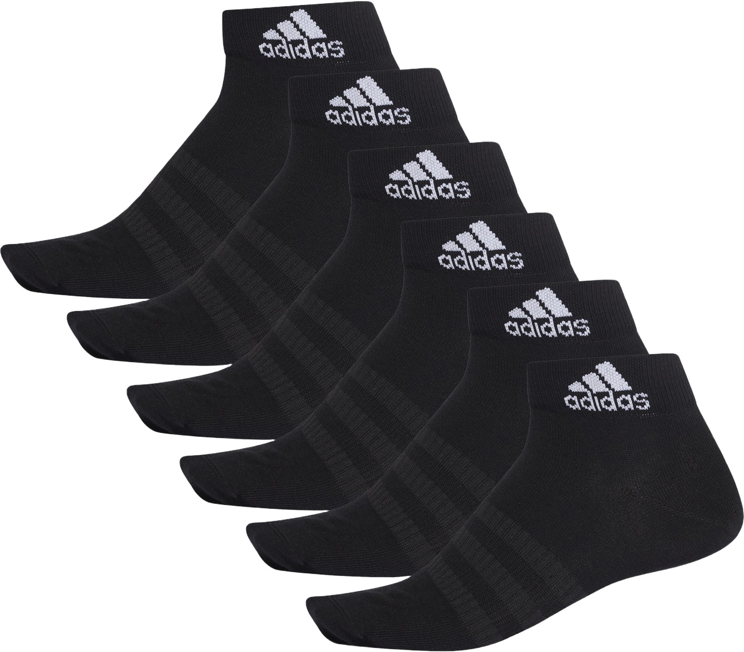 

Комплект носков Adidas Light Ank 6Pp - черный, DZ9399