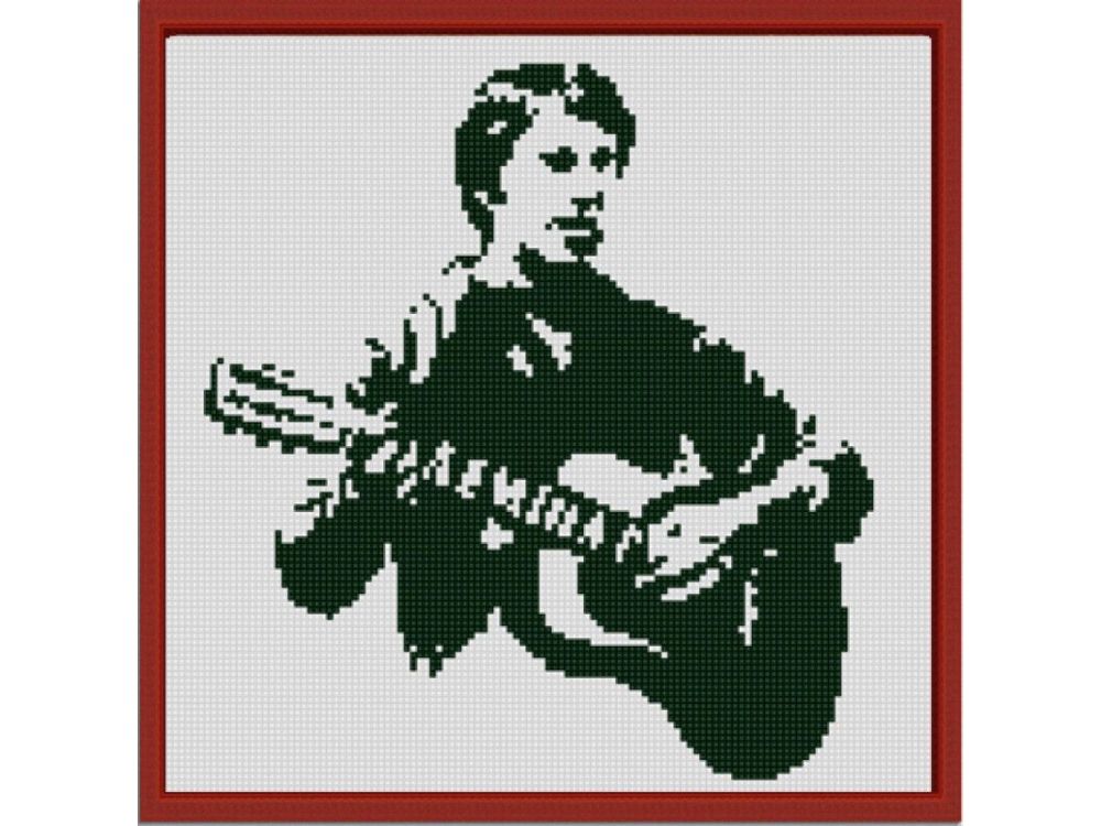 

Рисунок на ткани Владимир Высоцкий