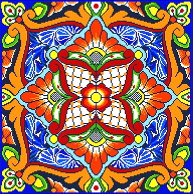 

Рисунок на ткани Витраж