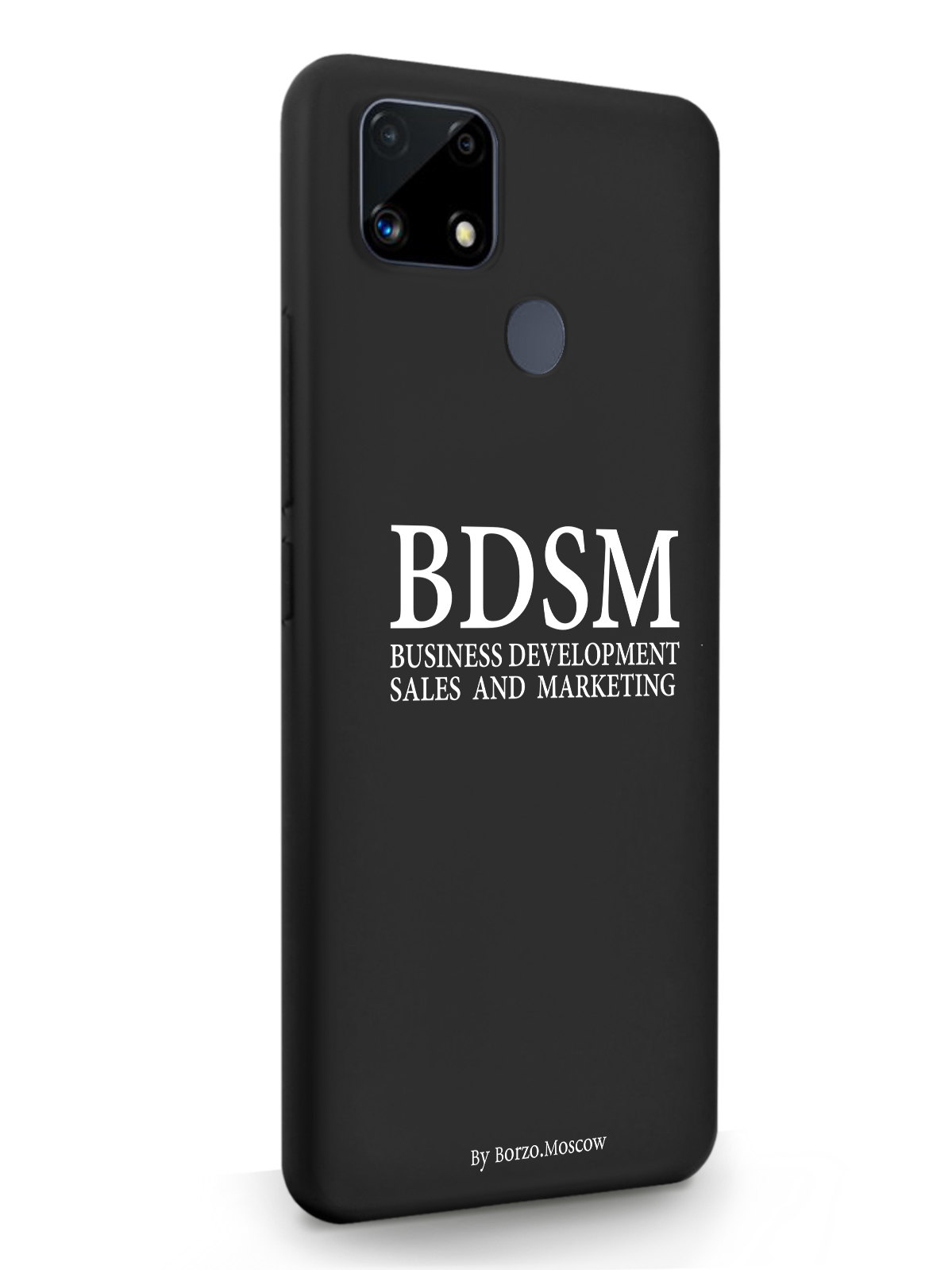 фото Чехол borzo.moscow для realme c25s bdsm (business development sales and marketing) черный