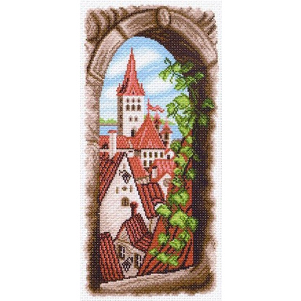 

Рисунок на ткани Вид из окна