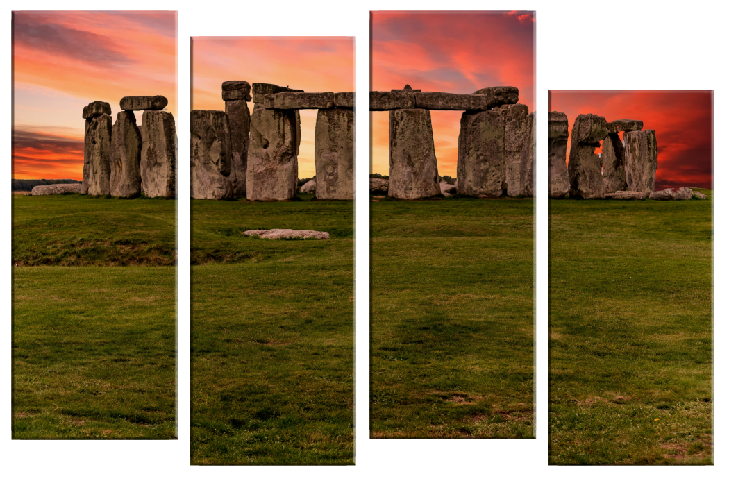 

Большая модульная картина Стоунхендж. В спальню, гостиную, зал. PR-912 (152x95см)